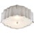 Balthazar Flush Mount in Polished Nickel with Frosted Glass Designer: Alexa Hampton Mounting: Flush Shade Detail: Frosted...
