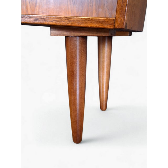 Wood Freestanding Teak Bookcase with Adjustable Shelves, Denmark, 1960s For Sale - Image 7 of 9