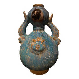 19th Century June Ware Pottery With Black Dot For Sale