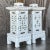 Late 20th Century Vintage Asian Glazed Ceramic Pagoda Lanterns - a Pair For Sale - Image 5 of 7