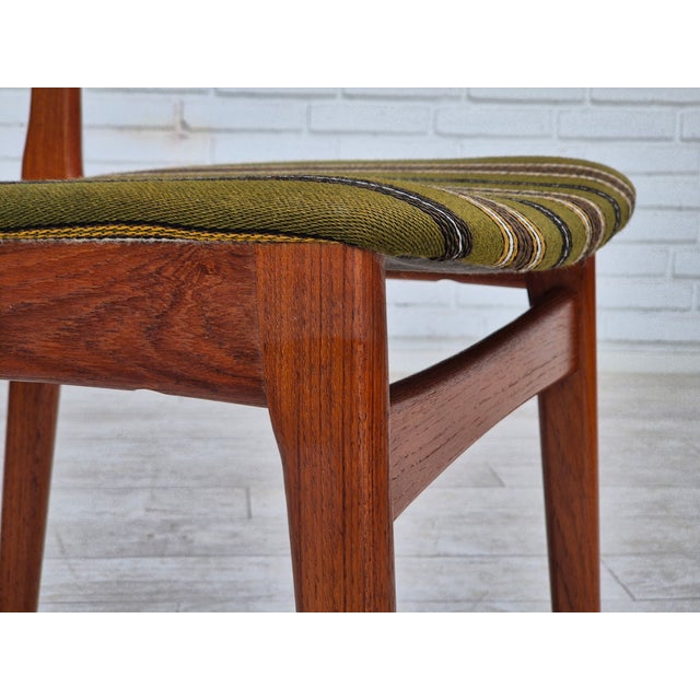 Brown Danish Teak Dinning Chairs, 1960s, Set of 4 For Sale - Image 8 of 18