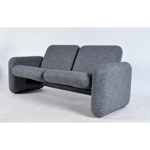 An original herman miller "chiclet" sofa, designed by ray wilkes in the 1970s and acquired from the deceased estate of a...