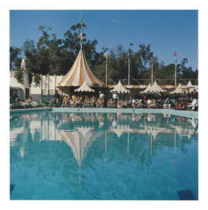 Slim Aarons, Beverly Hills Hotel Pool, Limited Edition Estate Stamped Photographic Print, 1980s
