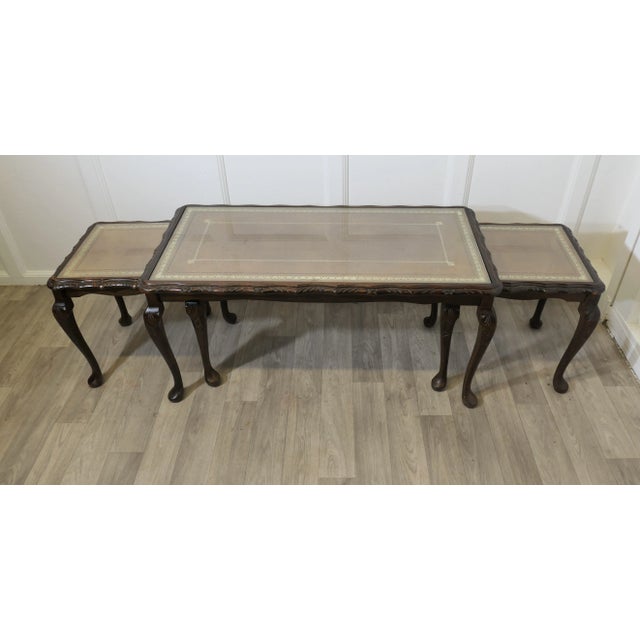 1940s Vintage Nest of Tables, 1950s, Set of 3 For Sale - Image 5 of 9