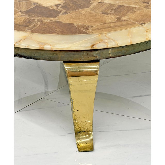 1960s Mid Century Onyx Coffee Table by Arturo Pani, Muller's of Mexico, 1960's For Sale - Image 5 of 11