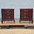 French Provincial Vintage Petite Mahogany French Provincial Night Stands End Tables, a Pair For Sale - Image 3 of 14