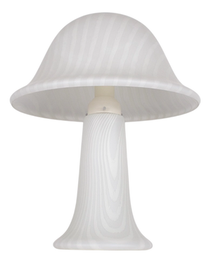 Large Zebra Mushroom Lamp with Dual Lights, 1970s