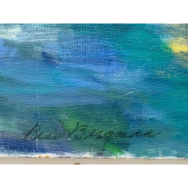 B. Bergman Acrylic on Canvas Boat Nautical Painting, Circa 1983 For Sale - Image 11 of 12