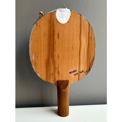 Vera Vizzi, Ping Pong Racket with Ocean Seascape, 2024, Mixed Media For Sale - Image 7 of 10