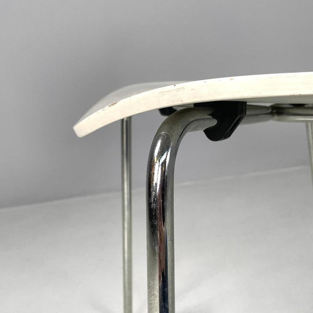 Italian Modern White Lacquered Curved Chairs, 1970s, Set of 6 For Sale - Image 18 of 18