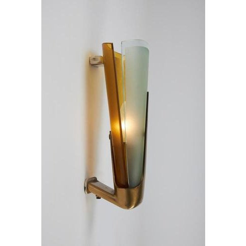 Fontana Arte Wall Sconce by Max Ingrand for Fontana Arte For Sale - Image 4 of 7