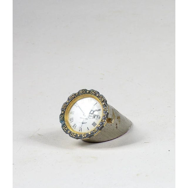 Metal Normex 17 Rubies Table Clock, 1980s For Sale - Image 7 of 8