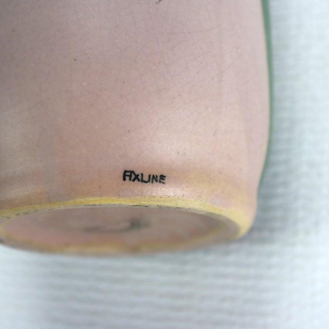 Antique Weller Art Pottery Vase With Iris Pattern Signed C1920 For Sale - Image 6 of 7