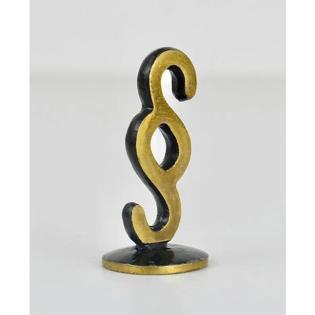 Brass Paragraph Lawyer Sculpture by Walter Bosse for Hertha Baller, Austria, 1950s For Sale - Image 3 of 8