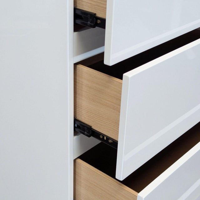 Coaster Felicity Modern 5-Drawer White Chest With Chrome Handles For Sale - Image 9 of 10