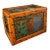 Vintage Chinese Gilt Bronze High Relief Phoenix Vase With Painted Dragon Box - 1700g For Sale