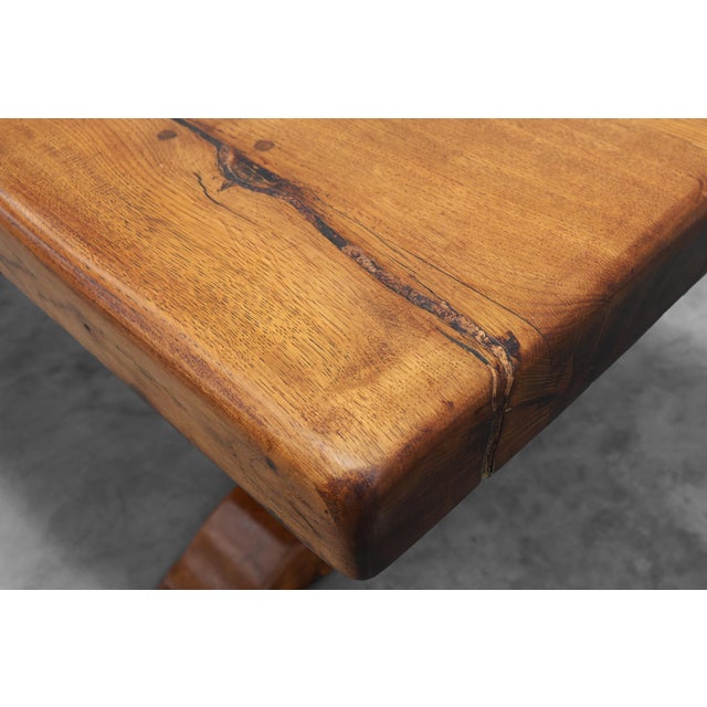 Rustic Oak Dining Table, France, 1960s For Sale - Image 13 of 15
