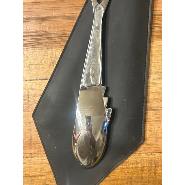 Vintage 1980s Jean-Marie Patois "Esotismo" Flatware Set - Service for 4 With Original Signed Pouches - 12 pcs For Sale - Image 9 of 11