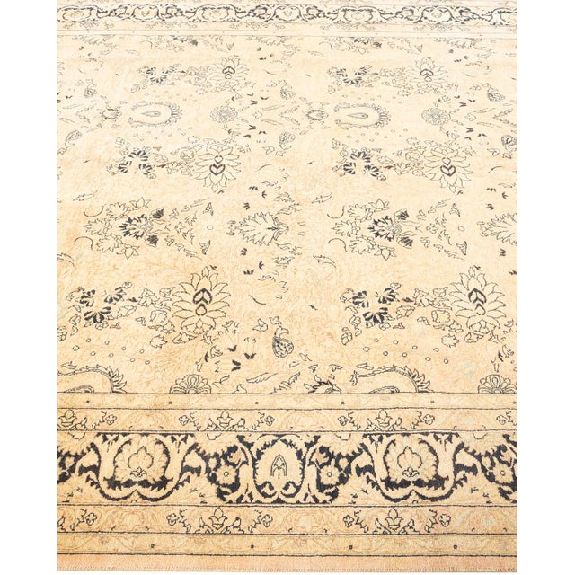 Solo Rugs Mogul, One-of-a-Kind Hand-Knotted Area Rug in Beige, 6' 2" x 12' 0" For Sale - Image 4 of 8