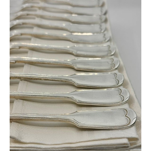Antique John Kilpatrick Victorian English Sterling Silver Fish Service for Ten - 20 pcs For Sale - Image 14 of 14