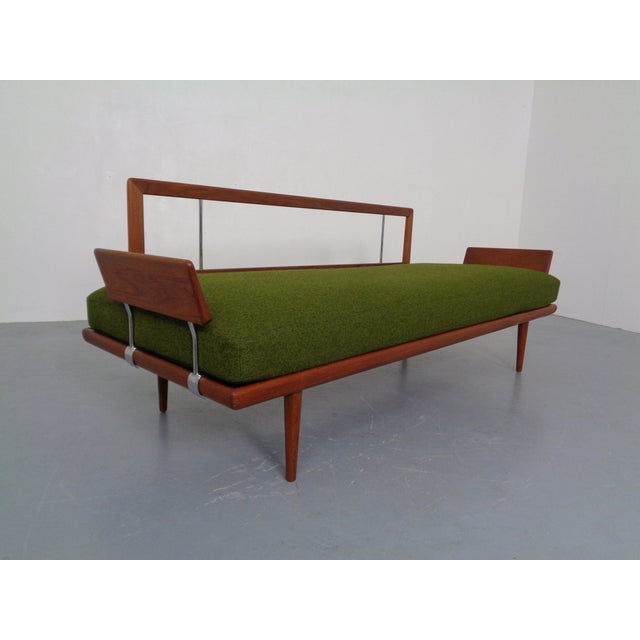 Minerva Teak & Kvadrat Hallingdal Daybed / Sofa by Peter Hvidt & Orla Mølgaard Nielsen for France & Son, Denmark, 1950s For Sale - Image 18 of 18