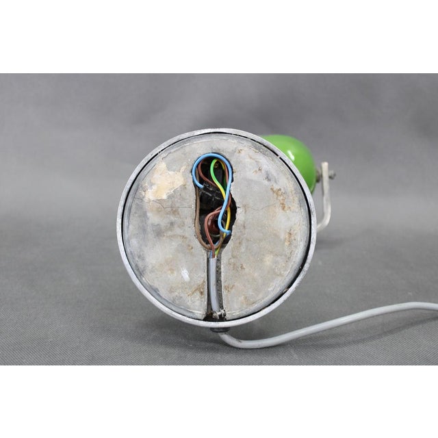 Vintage Art Deco Nickel Banker Table Lamp, 1940s For Sale - Image 12 of 16