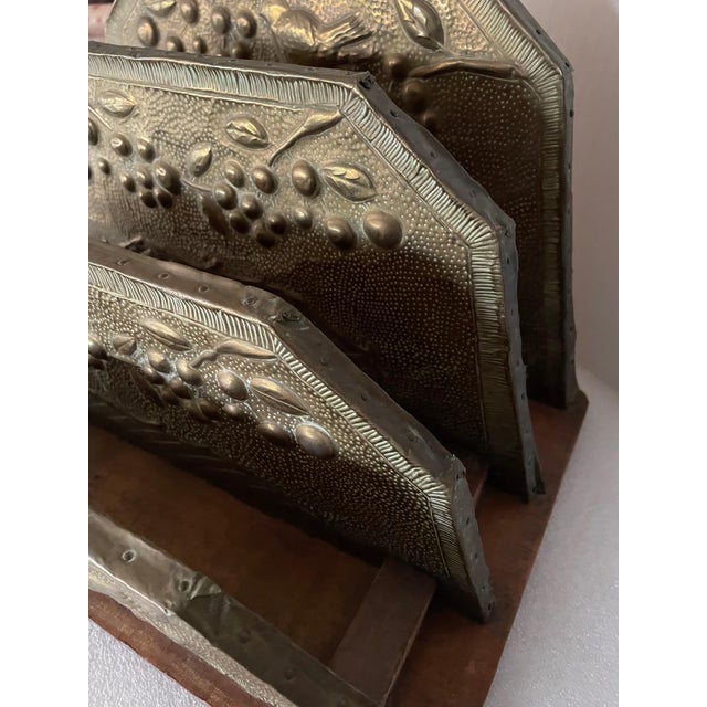 Repoussé Copper Letter Holder, 1890s For Sale - Image 3 of 9