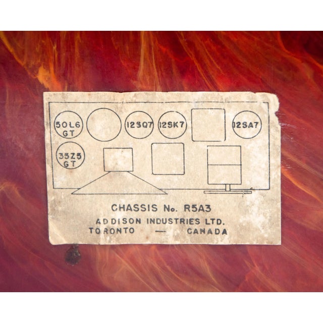 Art Deco Catalin Radio, Addison Model 5D For Sale - Image 11 of 12