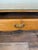 Mid 20th Century Vintage Tiger Oak Writing Desk With Ball-and-Claw Feet & Cabriole Legs | Glass-Protected Top For Sale - Image 5 of 5