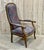 Brown Voltaire Armchair in Walnut, 1930s For Sale - Image 8 of 12