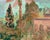 "Marrakesh Ii" by Javiera Da Fonseca Ilić, Marrakesh Morocco, Warm Terracotta Tropical Rooftop Scene, Golden Hour Cityscape, Original Oil Painting For Sale - Image 4 of 9