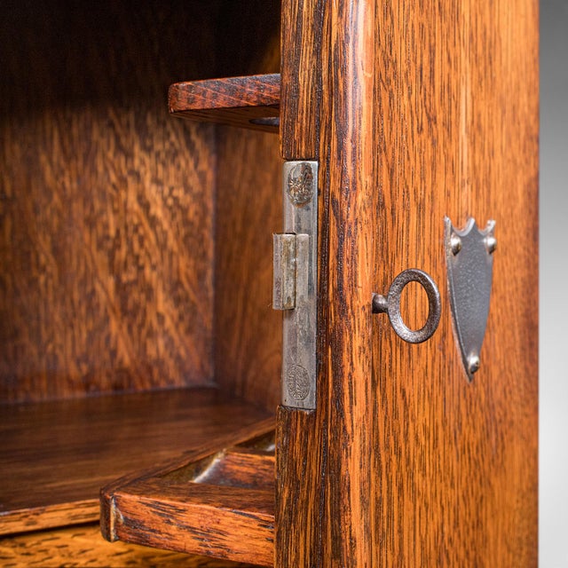 Antique Cambridge Doctor's Smoking Cabinet, English, Smoker's Case, Edwardian For Sale - Image 11 of 12