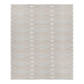 Rug & Kilim’s Scandinavian Style Rug With Beige White & Gray Geometric Patterns For Sale