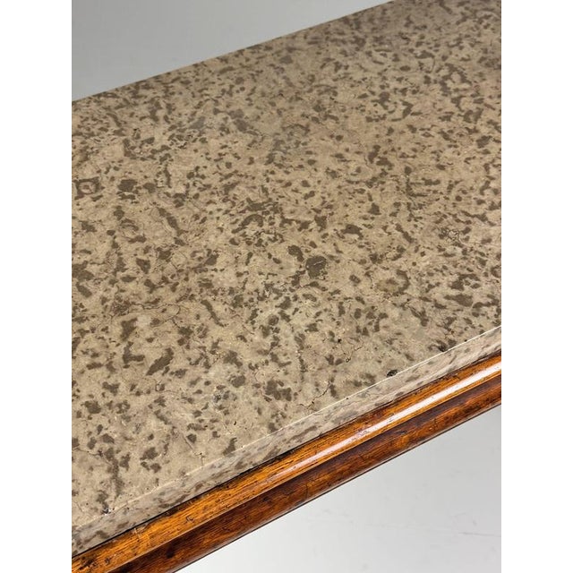 English Console Table with Marble For Sale - Image 14 of 18