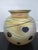Donald Carlson Iridescent Gold Luster Vine & Heart Leaf Art Glass Vase For Sale - Image 4 of 12