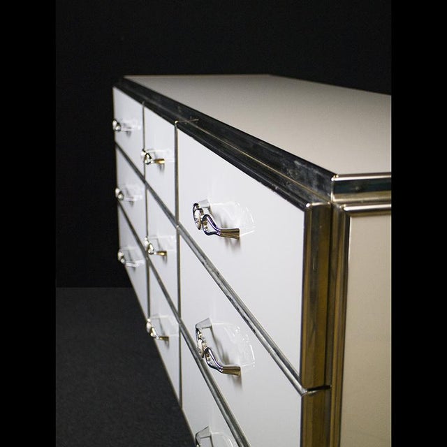Wood Chest of 9 Drawers, 1980s For Sale - Image 7 of 11