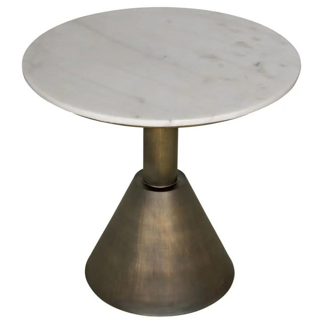 Noir Joseph Side Table, Aged Brass For Sale - Image 4 of 5