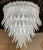 White Large Scale Modern Murano Style Glass Waterfall Chandelier For Sale - Image 8 of 8