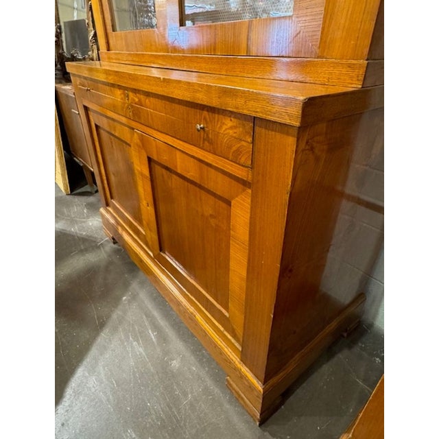 Antique Italian Maple Transitional Style Bookcases For Sale - Image 4 of 5