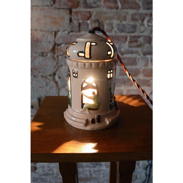 Mid-Century Table Lamp in Ceramic, France, 1980s For Sale - Image 9 of 14