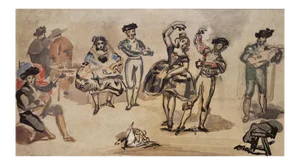 Rare 1959 Édouard Manet "Spanish Dancers", First Edition Lithograph