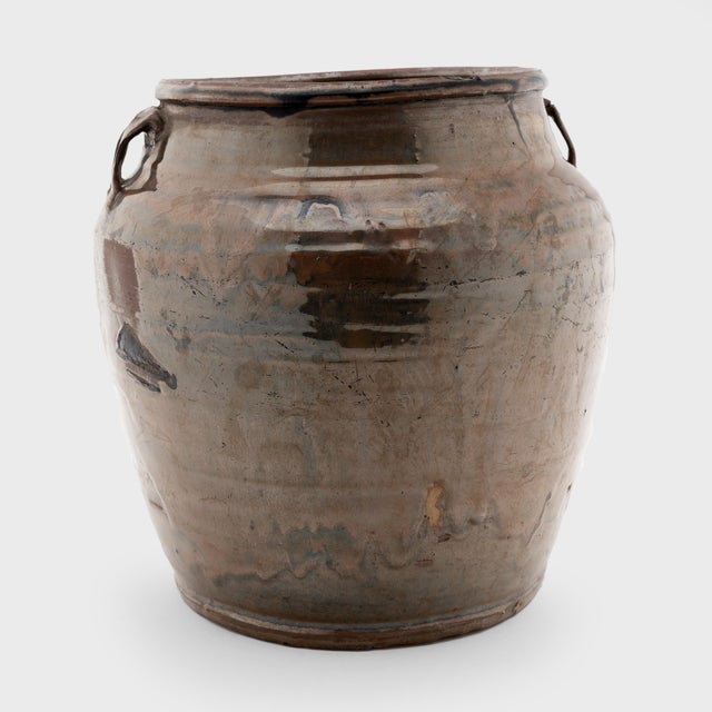 Chinese Chinese Drip Glaze Kitchen Jar, C. 1900 For Sale - Image 3 of 4