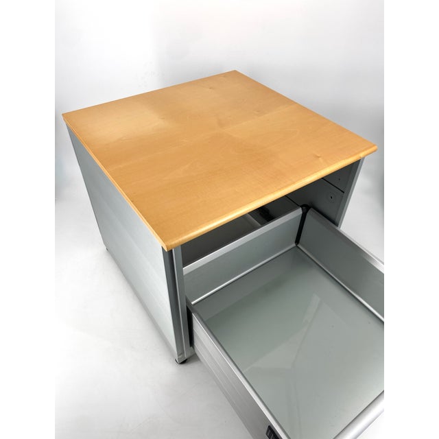 1990s Square Cabinet with Removable Hanging File System from Caimi Export, Italy, 1980s For Sale - Image 5 of 13