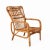 Mid-Century French Riviera Rattan and Bamboo Armchair, Italy, 1960s For Sale - Image 4 of 9