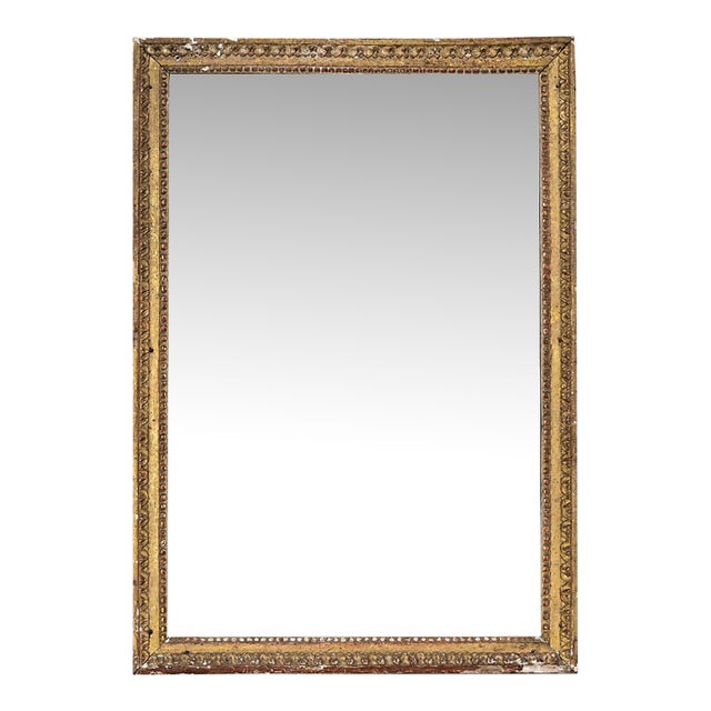 French 18th Century Petite Gilt Mirror with Original Glass For Sale