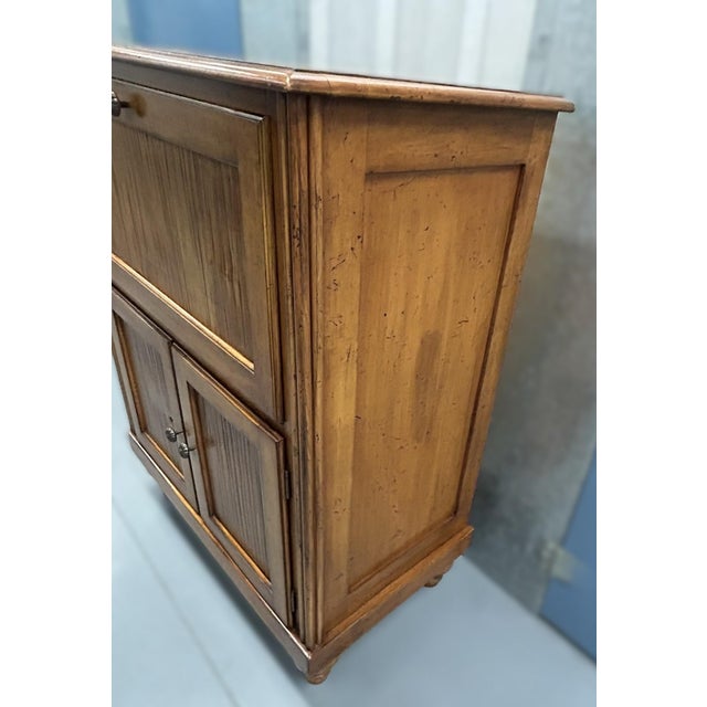 Lexington Furniture Lexington Rustic Server Buffet Wine Rack Cabinet For Sale - Image 4 of 6