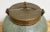 Metal Tozai Home Brass Lidded Faux Shagreen Temple Jar For Sale - Image 7 of 11