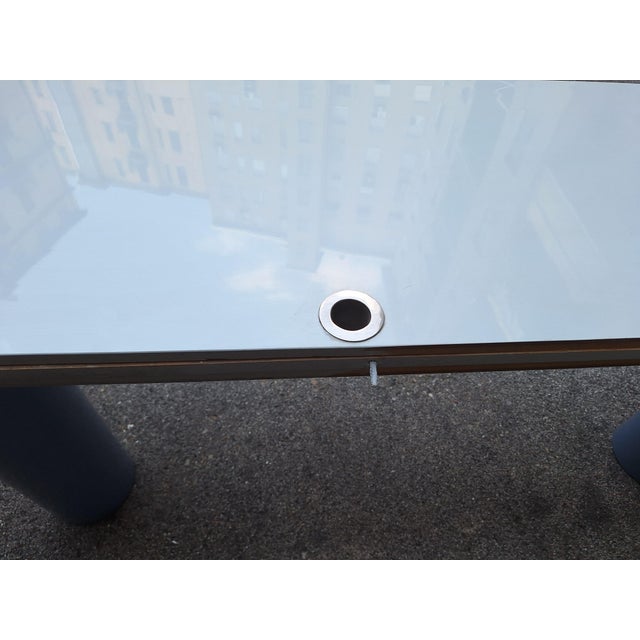 Console in White Lacquer with Cylindrical Plastic Legs by Tresoldi Salvati, 1980s For Sale - Image 10 of 11