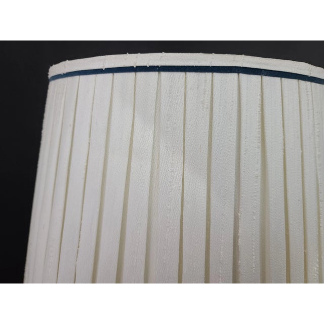 Paul Hanson Cobalt Blue Drip Glaze Ceramic Ginger Jar Lamp With Matching Shade For Sale - Image 11 of 12