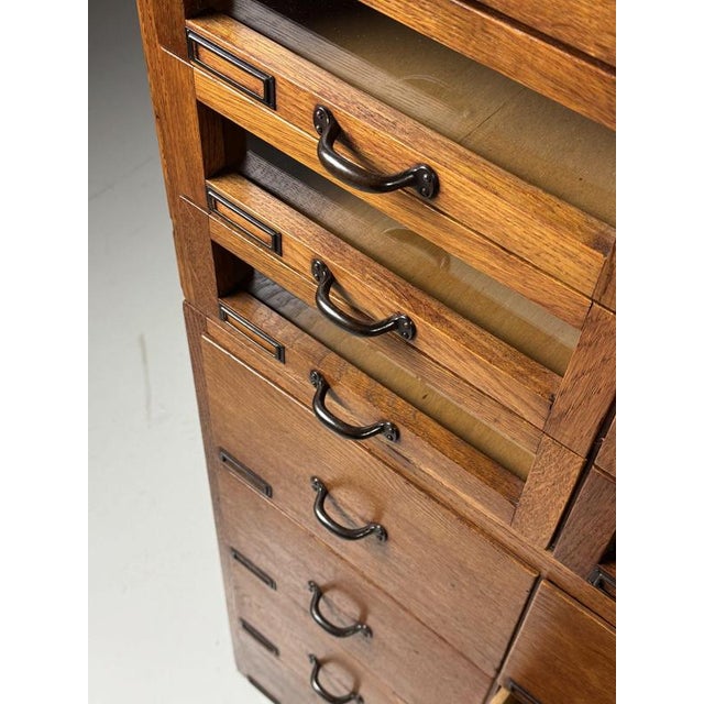 Vintage Haberdashery Cabinet in Wood For Sale - Image 13 of 18